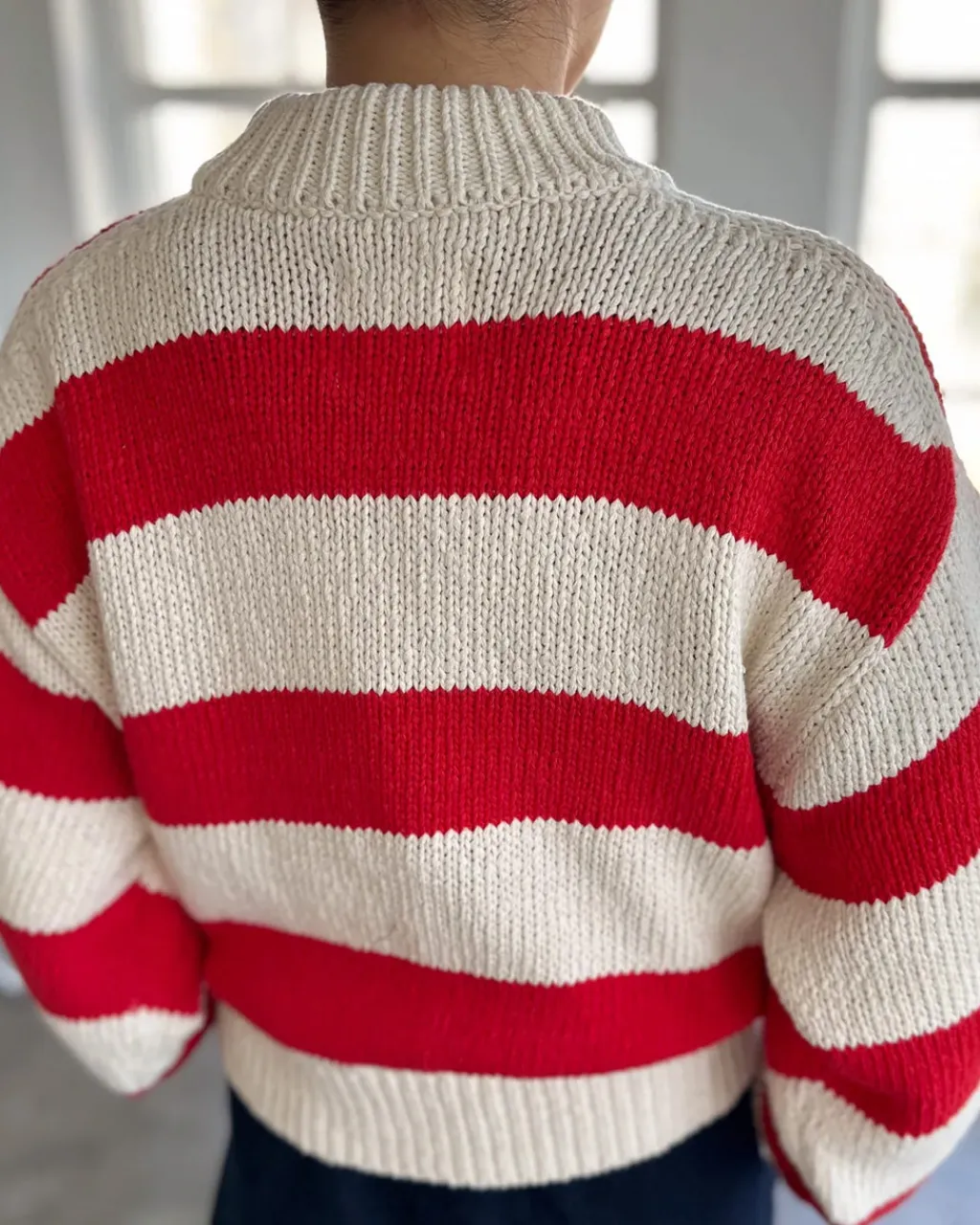 Le Bon Shoppe Zoe Sweater - Red Stripe Outlet